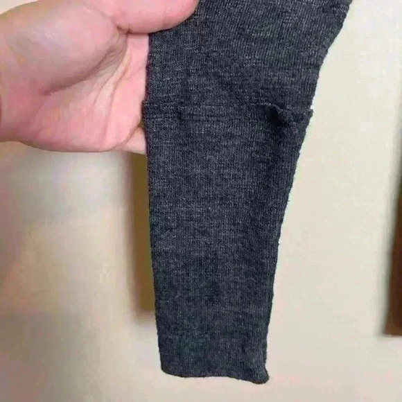 FP We the Free Gray Split Back Turtleneck Sweater Top Size Small - Picture 8 of 11